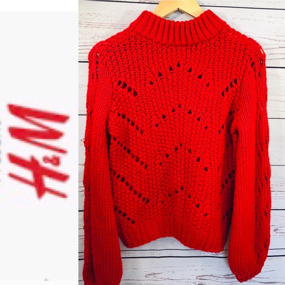 H&M Sweaters - H & M  RED SWEATER